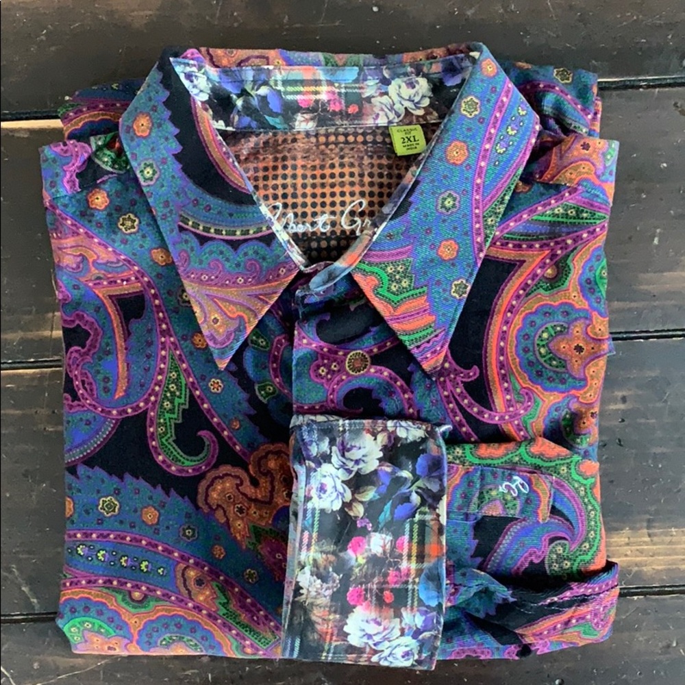 Robert Graham long sleeve button up shirt